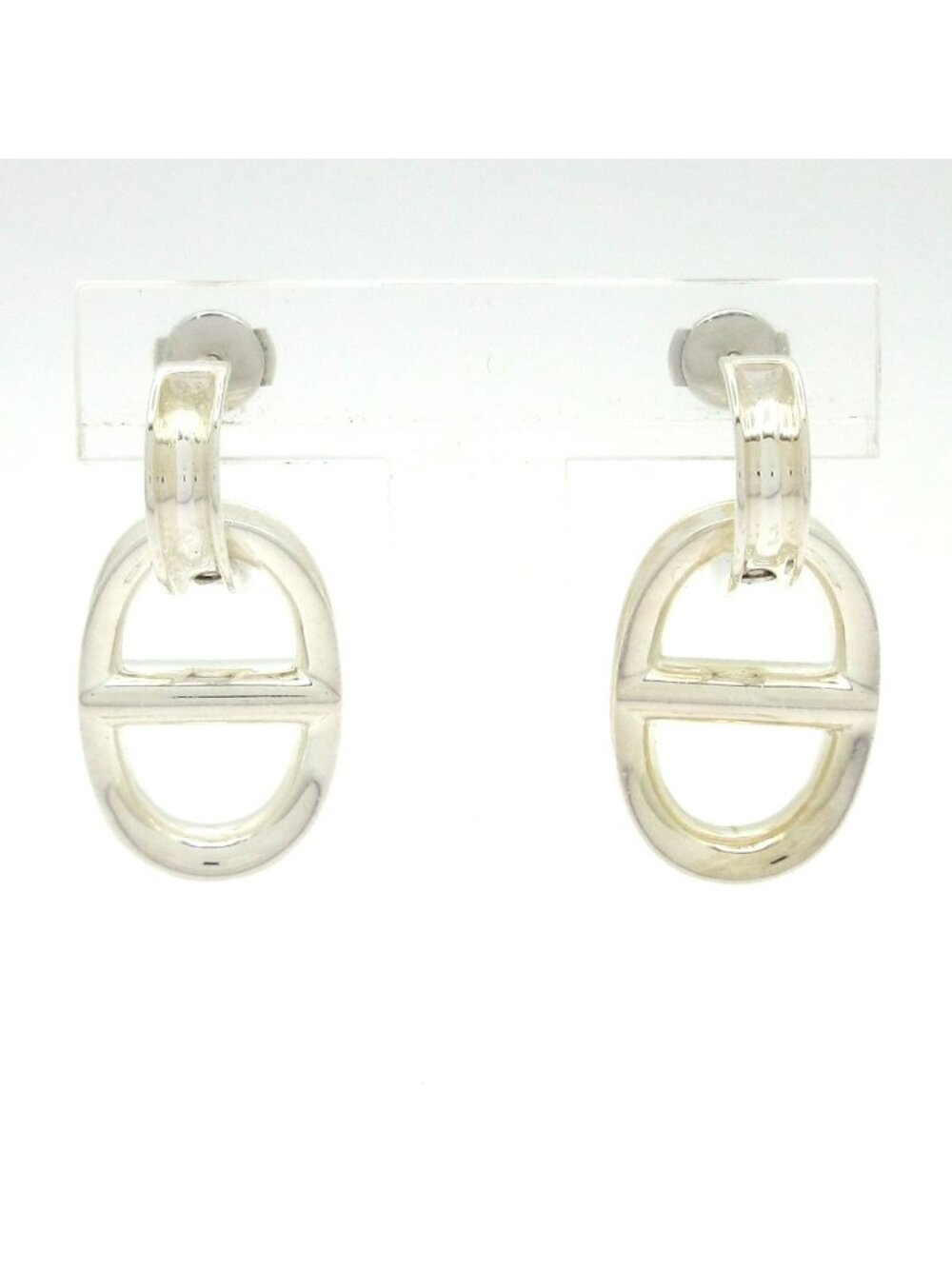 Hermes Earrings Chaine D'ancre Response GM Silver